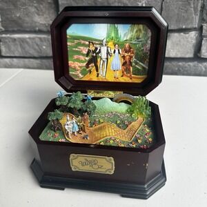 Ardleigh Elliott Wizard of Oz Music Box Follow The Yellow Brick Road - Vintage
